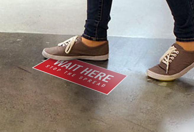 Social Distancing Floor Graphics