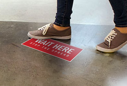 Social Distancing Floor Graphics
