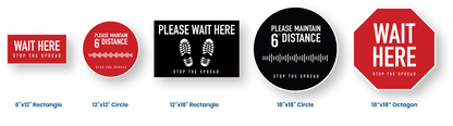 Social Distancing Floor Graphics
