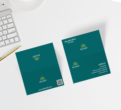 Folded Business Cards