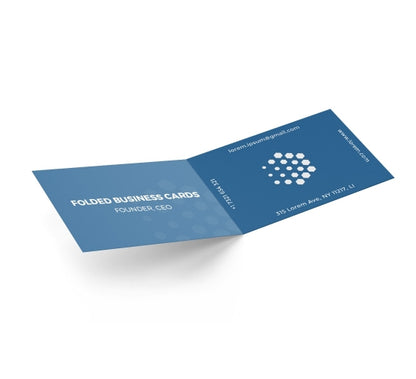 Folded Business Cards