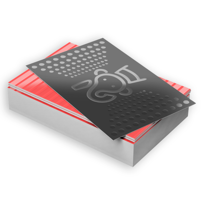 Raised Spot UV  Business Cards